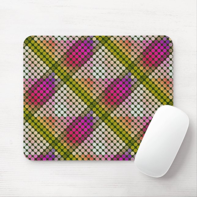 Ipanema colour style in repeated buttons and shape mouse pad (With Mouse)