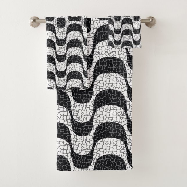 Ipanema / Copacabana Boardwalk Bath Towel Set (Insitu)