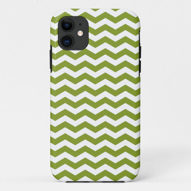 Ipanema Green Wave Chevron Case-Mate iPhone Case (Back)
