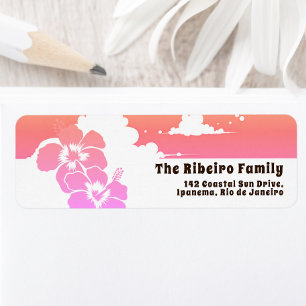 Ipanema Hibiscus & Summer Clouds Customizable