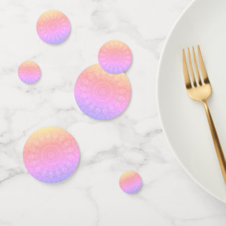 Ipanema pink bead doilies confetti