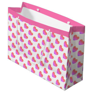 Ipanema Pink Hearts Large Gift Bag