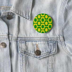Ipanema Sidewalk Pattern, Beach Pattern, Brazil 6 Cm Round Badge