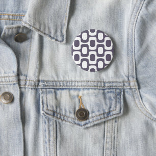 Ipanema Sidewalk Pattern, Beach Pattern, Brazil 6 Cm Round Badge