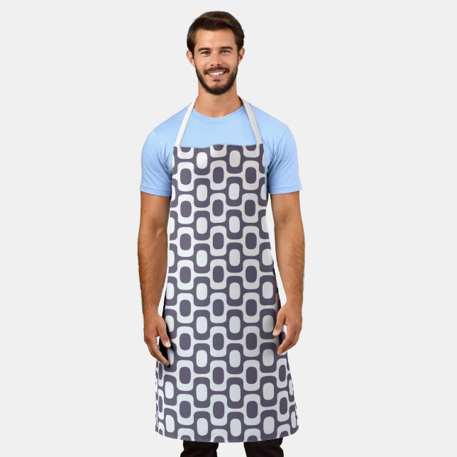 Ipanema Sidewalk Pattern, Beach Pattern, Brazil Apron (Worn)