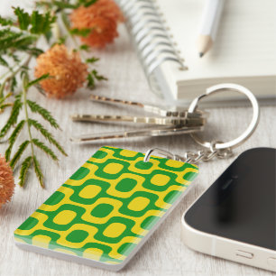 Ipanema Sidewalk Pattern, Beach Pattern, Brazil Key Ring