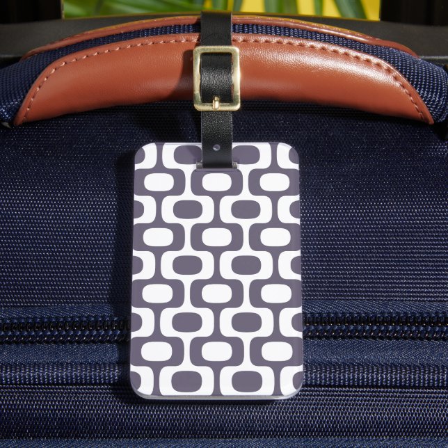 Ipanema Sidewalk Pattern, Beach Pattern, Brazil Luggage Tag (Front Insitu 2)