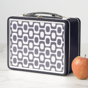 Ipanema Sidewalk Pattern, Beach Pattern, Brazil Metal Lunch Box