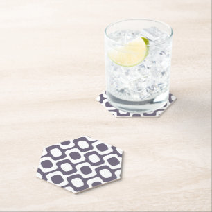 Ipanema Sidewalk Pattern, Beach Pattern, Brazil Paper Coaster