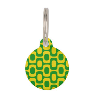 Ipanema Sidewalk Pattern, Beach Pattern, Brazil Pet Tag