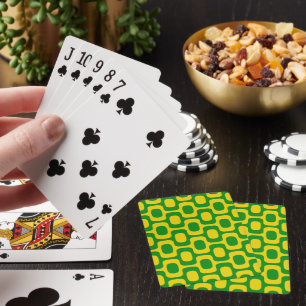Ipanema Sidewalk Pattern, Beach Pattern, Brazil Playing Cards