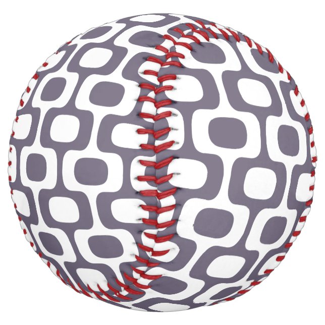 Ipanema Sidewalk Pattern, Beach Pattern, Brazil Softball (Angled)