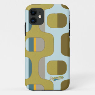 Ipanema sidewalk with stripes iPhone 11 case