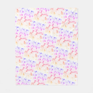Ipanema Stamp Art Heart Sticker Fleece Blanket