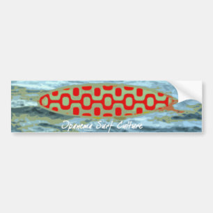 Ipanema surf culture bumper sticker