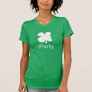 iParty cute green lucky clover St Patrick's Day T-Shirt