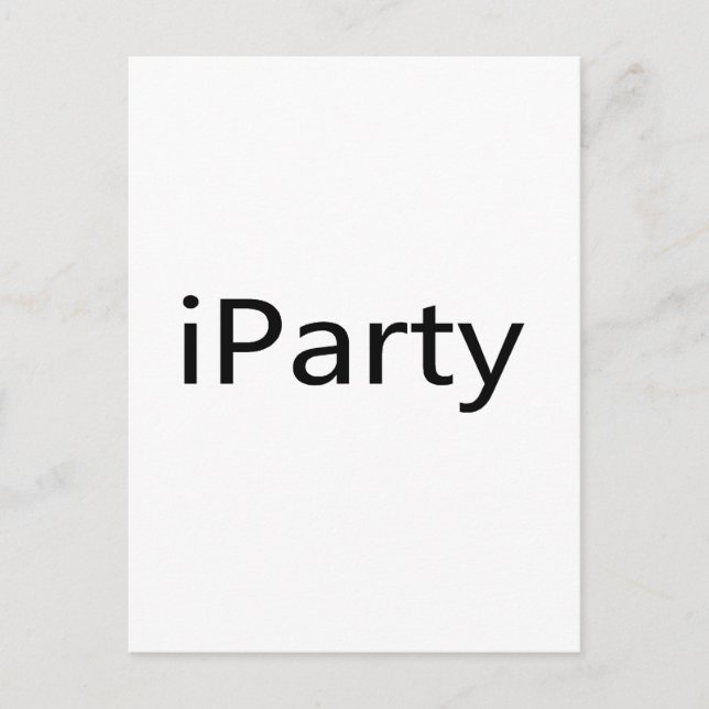 iParty Postcard (Front)