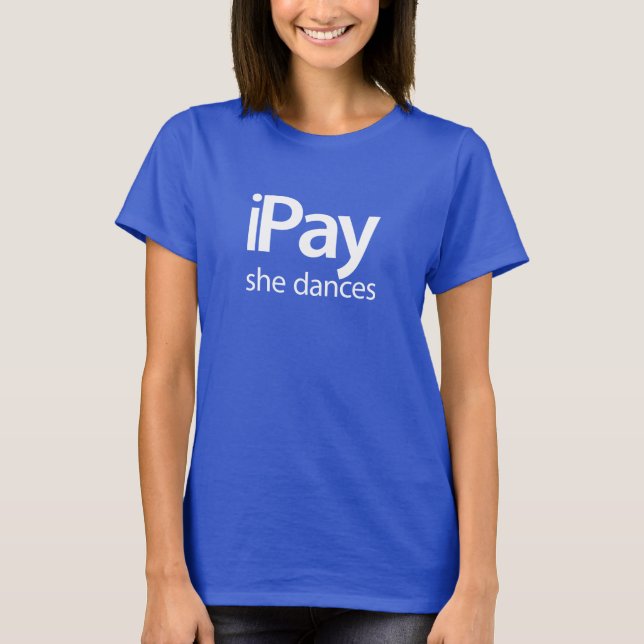 iPay She Dances - Women's Blue Tee (Front)