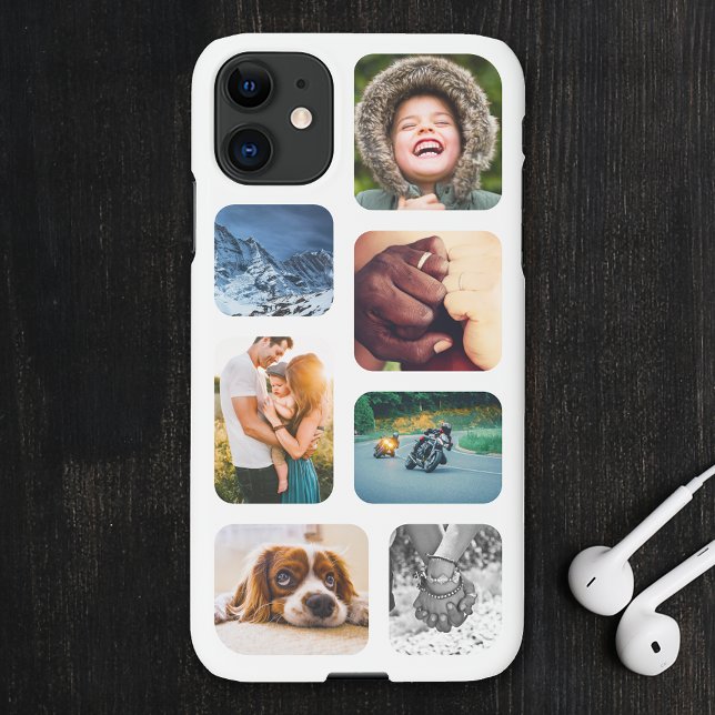 iPhone11 Photo Collage Template Rounded Phone iPhone Case (Creator Uploaded)