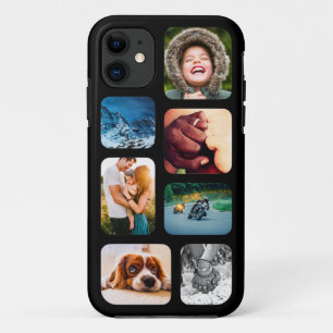 iPhone11 Photo Collage Template Rounded Strong Case-Mate iPhone Case