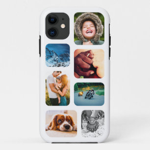 iPhone11 Photo Collage Template Rounded Strong Case-Mate iPhone Case