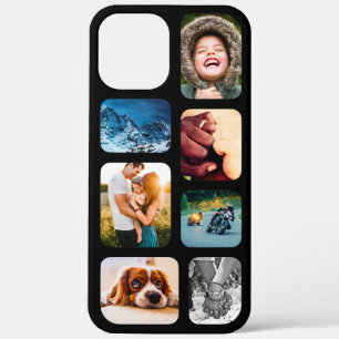 iPhone12 Max Photo Collage Template Rounded Phone iPhone 12 Pro Max Case