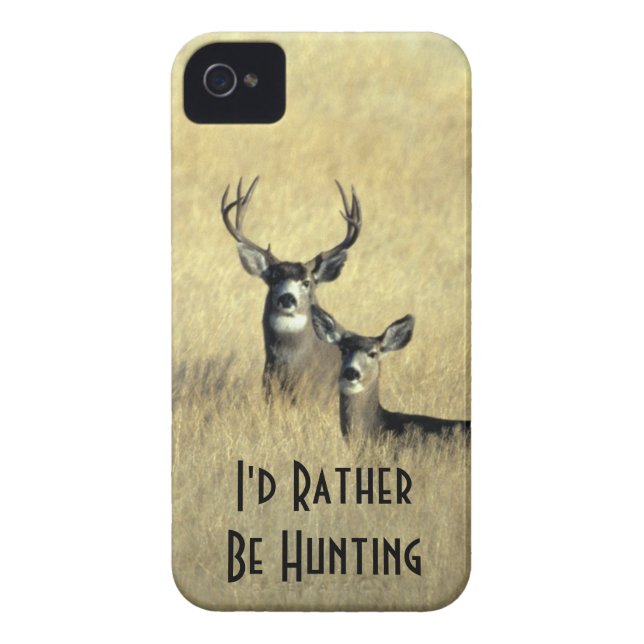 iPhone4 Masculine White Tail Mule Deer Buck Doe Case-Mate iPhone Case (Back)