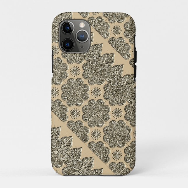  iPhone 11Pro Case with Embossed Brocade (Back)