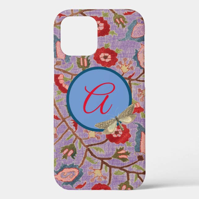 iPhone 12 CASE MATE William Morris CUSTOM INITIAL (Back)