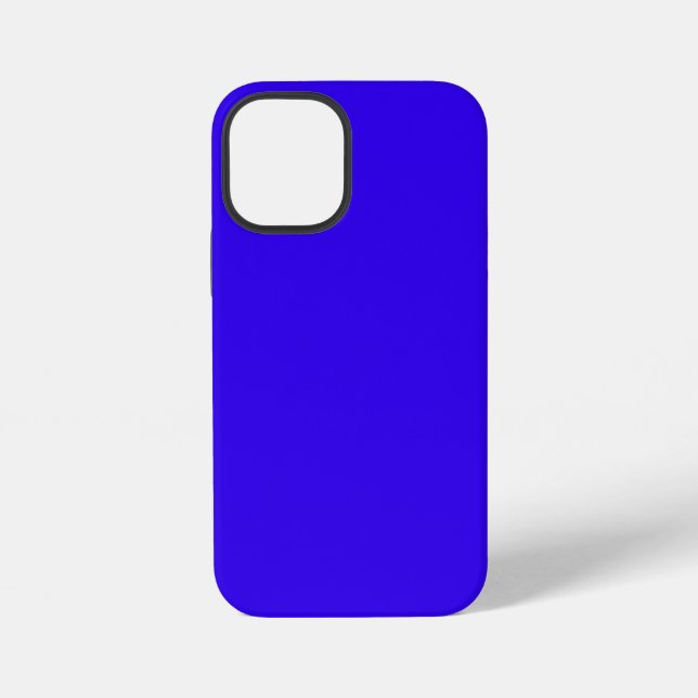 iPhone 12 Mini Case Blue Glossy (Back)
