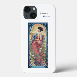 iPhone 13 case Alphonse Mucha Art Nouveau