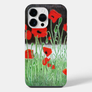 Iphone, 13 Iphone case, Poppies phone case, Nature 14 Pro Max Case