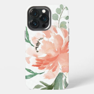iPhone 13 Pro Case - Watercolours Peony Pink