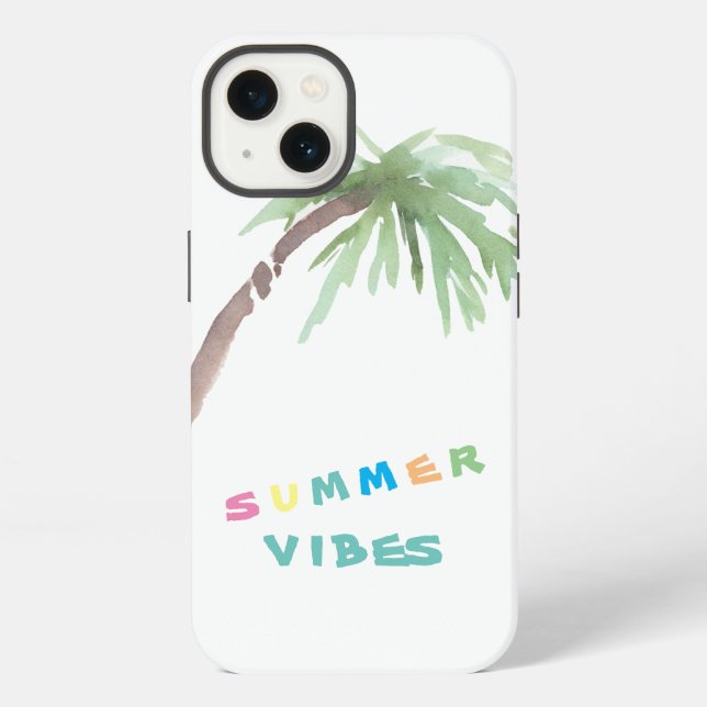 iPhone 13 Summer Vibes Palm Tree Case (Back)