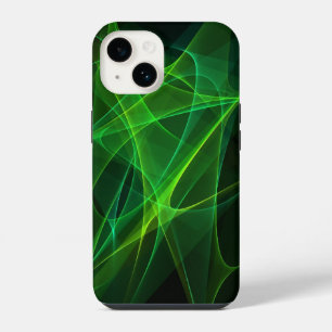 iphone 14 abstract black green cases