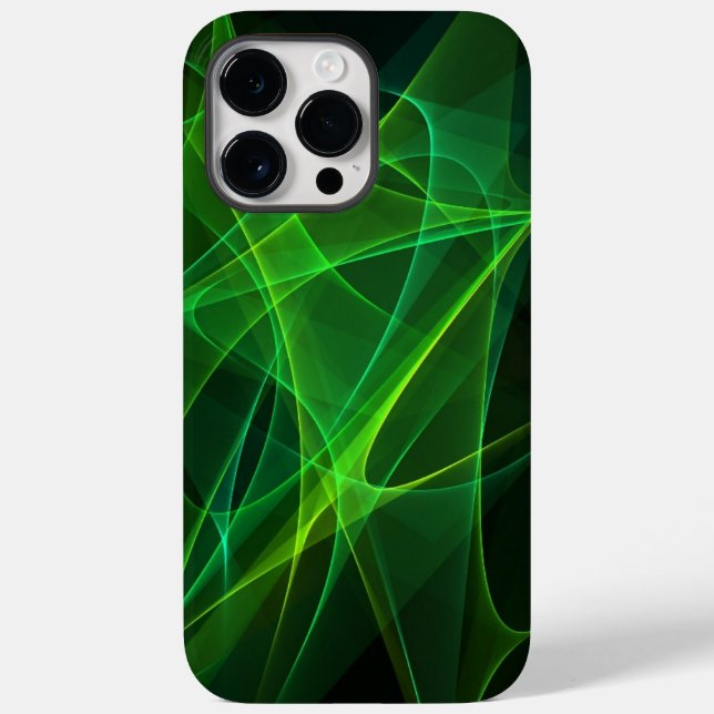 iphone 14 abstract black green cases max pro  (Back)