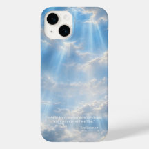 iPhone 14 Case • Luminous Clouds with Scripture