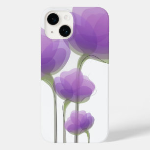 iPhone 14 Case-Purple Flowers Case-Mate iPhone 14 Case
