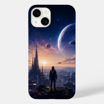 iPhone 14 Case • Sci-Fi Futuristic Cityscape