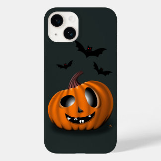 Iphone 14 Halloween case with funny pumpkin