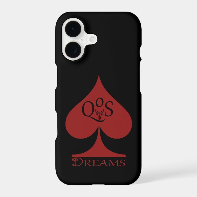 iPhone 14 Phone Case Queen of Spades BBC Vixen QoS (Back)