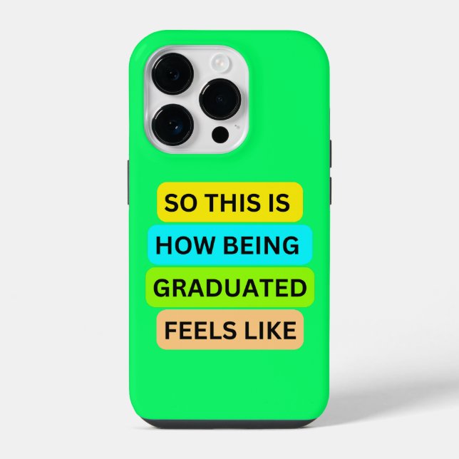 iPhone 14 pro light green case SO_THIS_IS_HOW_BEIN (Back)