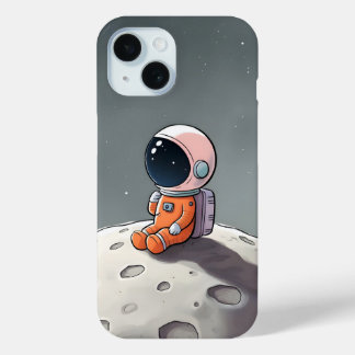 iPhone 15 case - Astronaut sitting on the moon
