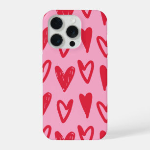 IPhone 15 Mobile Case With Heart Design.