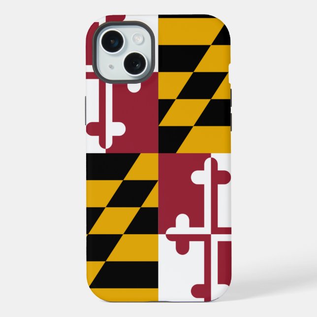 iPhone 15 Plus Case-Mate, Maryland flag Case (Back)