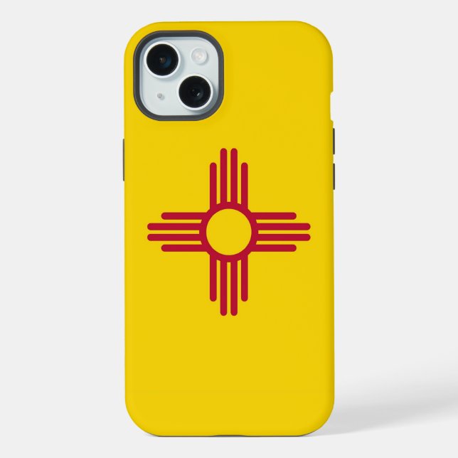 iPhone 15 Plus Case-Mate, New Mexico flag Case (Back)