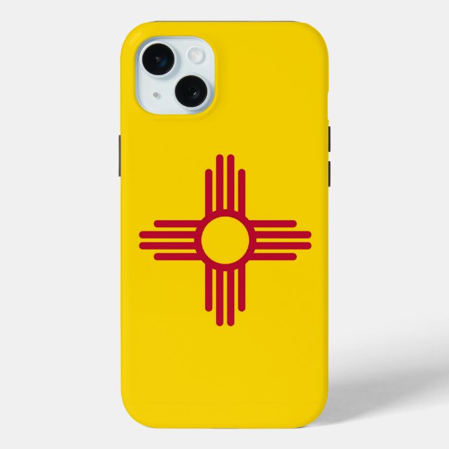 iPhone 15 Plus Case-Mate, New Mexico flag Case-Mate iPhone Case (Back)