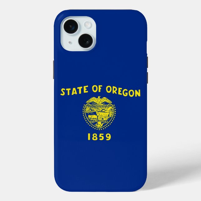 iPhone 15 Plus Case-Mate, Oregon flag Case-Mate iPhone Case (Back)