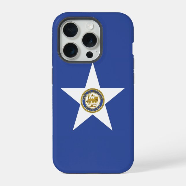iPhone 15 Pro Case-Mate, Houston flag Case (Back)