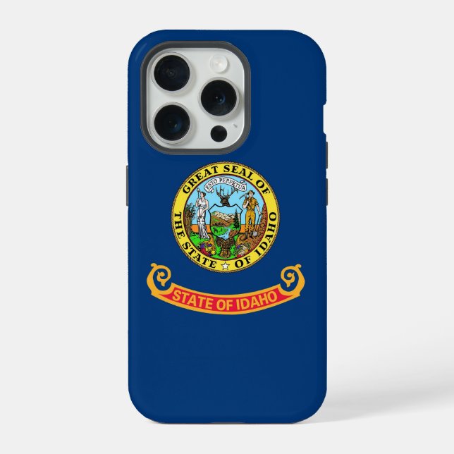 iPhone 15 Pro Case-Mate, Idaho flag Case (Back)